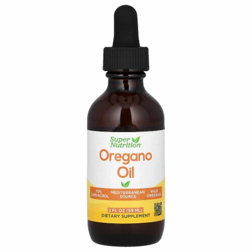 Super Nutrition Oregano Oil 40 mg - 2 fl oz (59 ml) Perspective: front