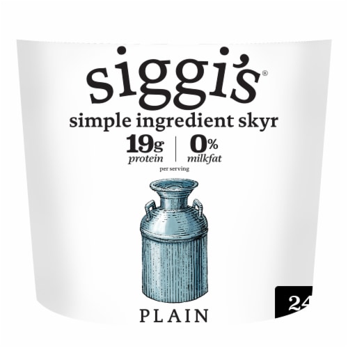 Siggi's® Plain Nonfat Icelandic Style Skyr Yogurt Tub Perspective: front