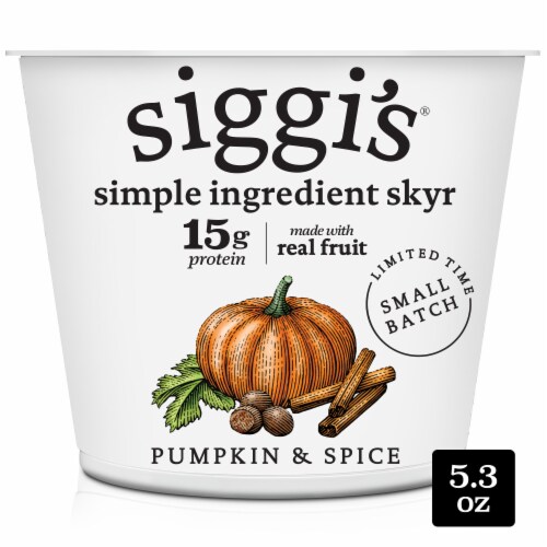 Siggi's Pumpkin & Spice Seasonal Skyr Icelandic-Style Strained Low-Fat Yogurt