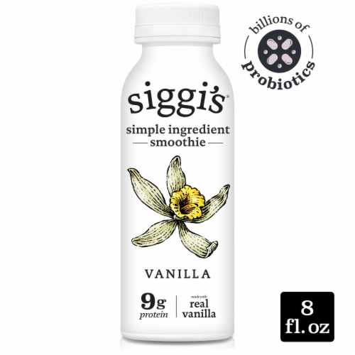 siggi’s Probiotic Drinkable Lowfat Yogurt, Vanilla Perspective: front