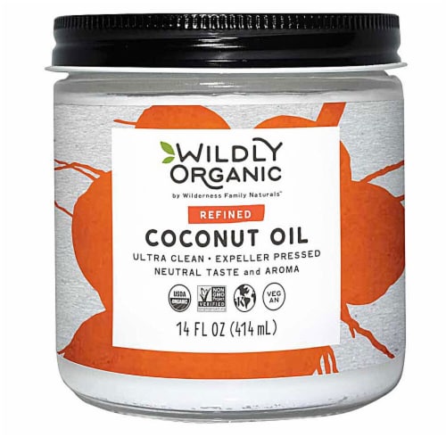 Wildly Organic  Refined Coconut Oil Perspective: front