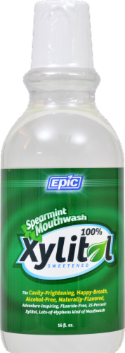 Epic Dental Dental Xylitol Mouthwash Spearmint Perspective: front