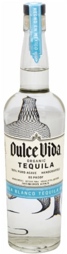 Dulce Vida Organic Blanco Tequila Perspective: front