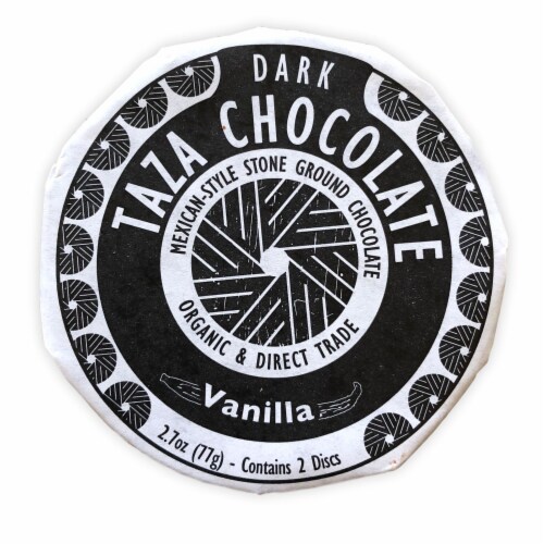 Taza Chocolate Organic Vanilla Chocolate Mexicano Discs Candy Perspective: front