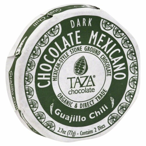 Taza Chocolate Guajillo Chili Dark Chocolate Mexicano Discs Perspective: front
