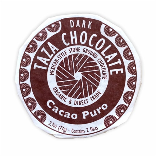 Taza Chocolate Organic Cacao Puro Chocolate Mexicano Discs Candy Perspective: front