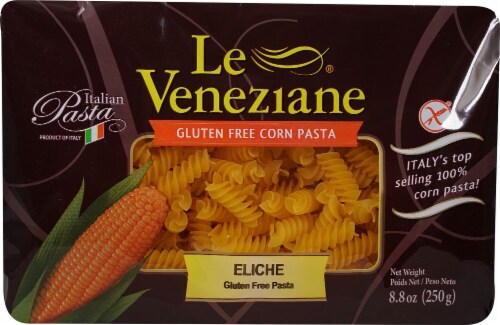 Le Veneziane Gluten Free Eliche Corn Pasta Perspective: front