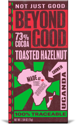 Beyond Good® Uganda Toasted Hazelnut Chocolate Perspective: front