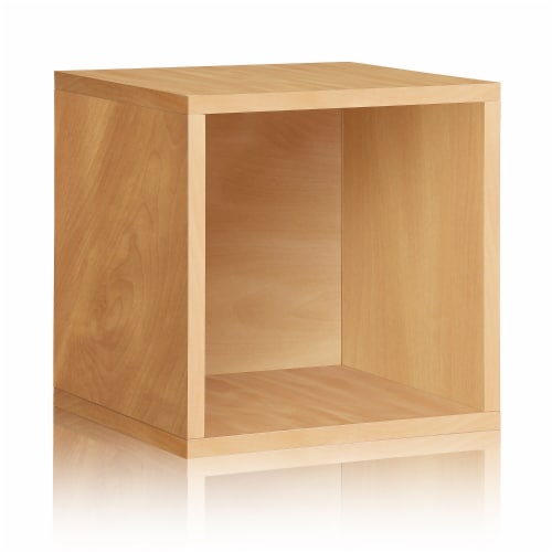 Way Basics 15 H Large Eco Modern Stackable Storage Cube Natural Wood