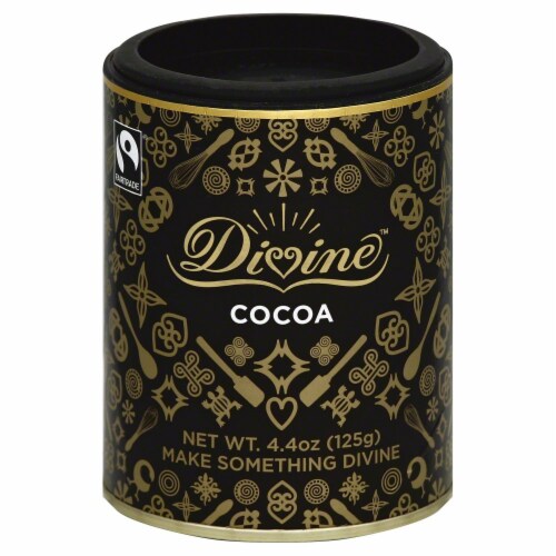 Divine Chocolate  Cocoa Powder Fair Trade Perspective: front