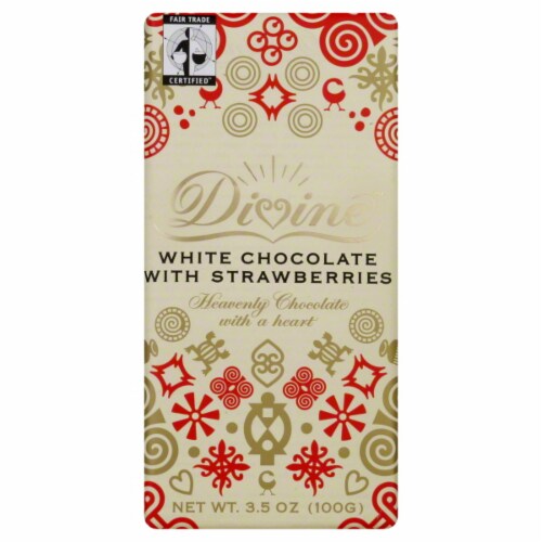 Divine White Chocolate With Strawberries Perspective: front