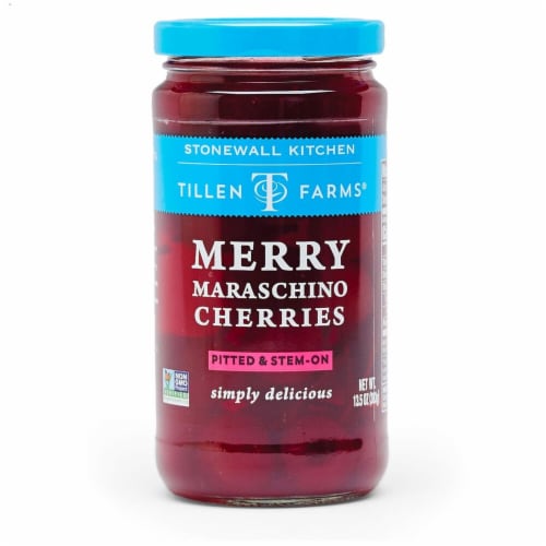 Tillen Farms® Merry Maraschino Cherries Perspective: front