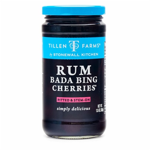 Tillen Farms® Rum Bada Bing Cherries® Perspective: front