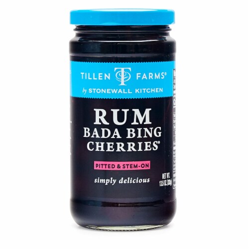 Tillen Farms® Rum Bada Bing Cherries® Perspective: front