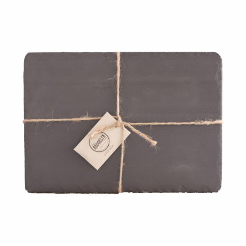Brooklyn Slate Black Cheese Board Perspective: front