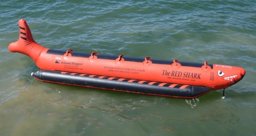 NEW Island Hopper RSPVC-6 Island Hopper The Red Shark 6 Passenger 19' Water Sled Perspective: front