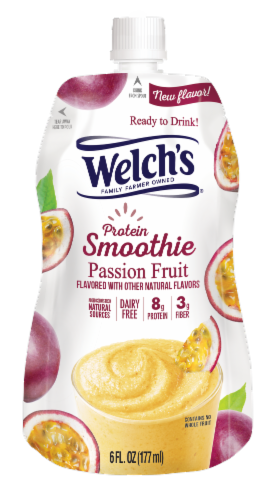 Welch's Passion Fruit Protein Smoothie Perspective: front