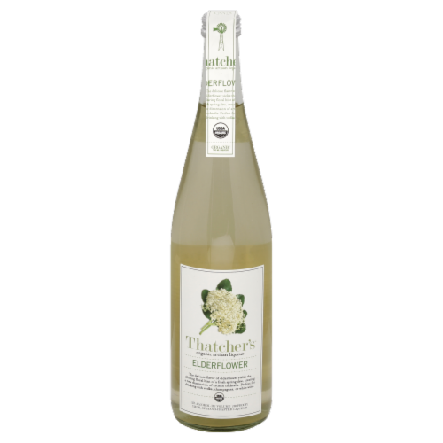 Thatcher's Organic Elderflower Liqueur Perspective: front