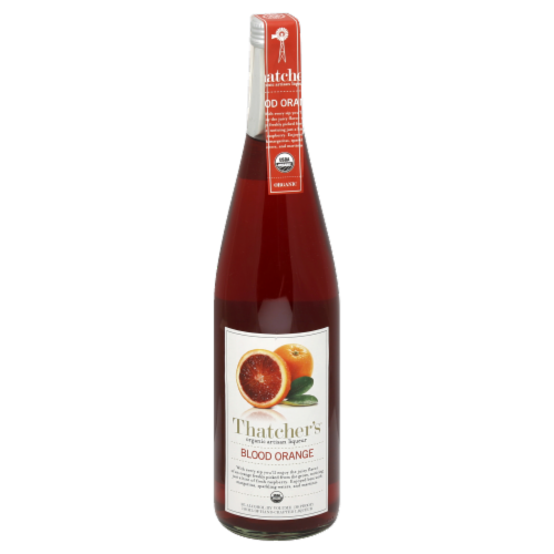 Thatcher's Organic Blood Orange Liqueur Perspective: front