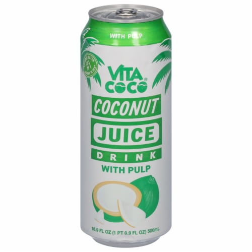 Vita Coco® Coconut Juice with Pulp Drink Can Perspective: front