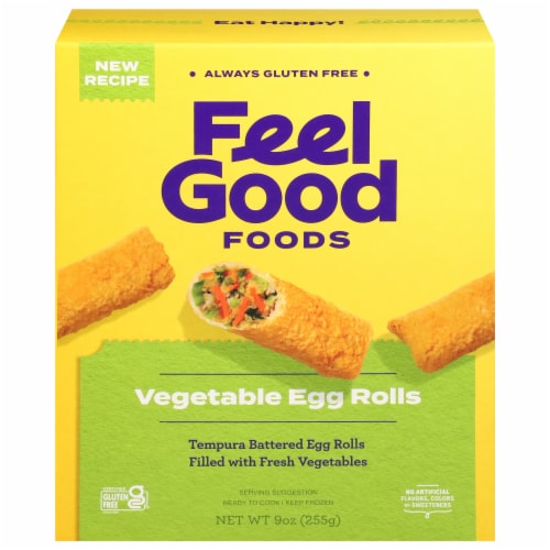 Feel Good Foods Gluten Free Vegetable Egg Rolls Perspective: front