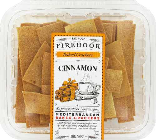 Firehook Cinnamon Baked Crackers Perspective: front