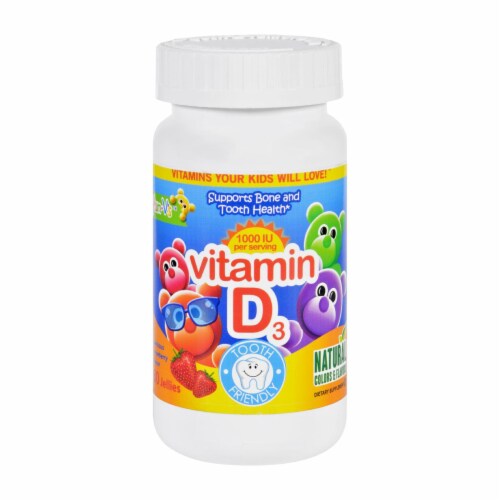 Yum V's Yummy Berry Vitamin D Jellies Perspective: front