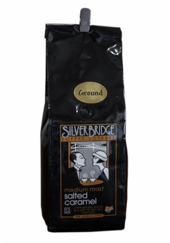 Silver Bridge Salted Caramel Medium Roast Ground Coffee Perspective: front