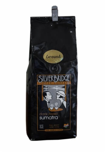 Silver Bridge Sumatra Dark Roast Ground Coffee Perspective: front