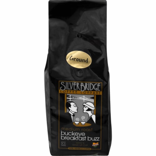 Silver Bridge Buckeye Breakfast Buzz Medium Roast Ground Coffee Perspective: front