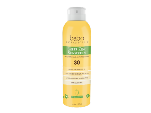 Babo Botanicals® Sheer Zinc SPF 30 Sunscreen Spray Perspective: front