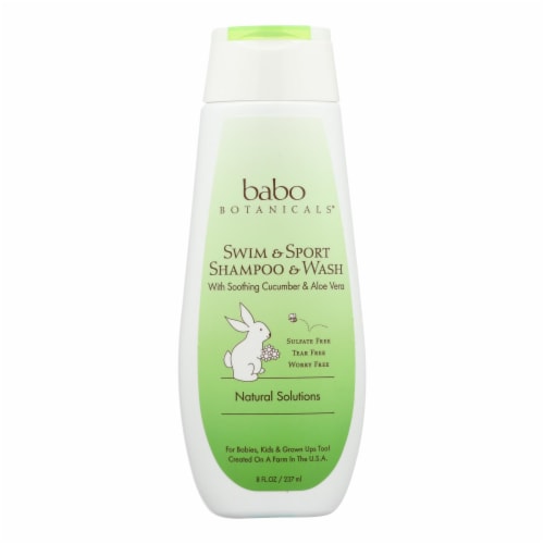 Babo Botanicals Swim & Sport Cucumber & Aloe Vera Shampoo & Body Wash Perspective: front