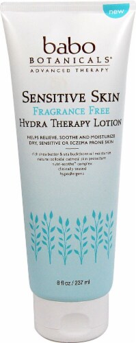 Babo Botanicals Sensitive Skin Frangrance Free Hydra Therapy Lotion Perspective: front