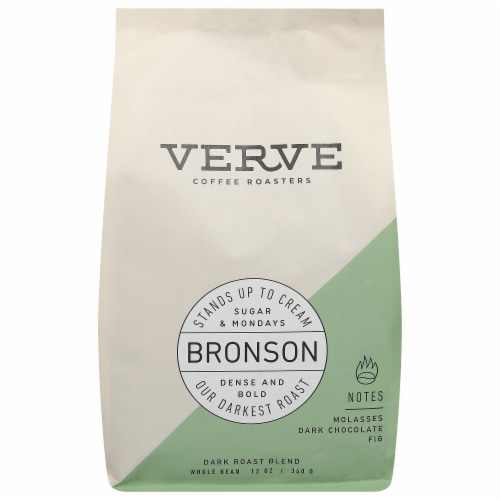 Verve Bronson French Roast Whole Bean Coffee Perspective: front