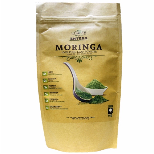 Simple y Entero Moringa Leaf Powder Perspective: front