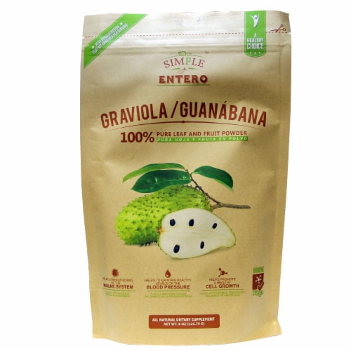Simple y Entero Graviola/Guanabana Leaf and Fruit Powder Perspective: front