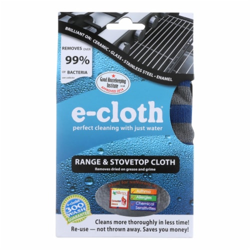 E-Cloth Range and Stovetop Cleaning Cloth Perspective: front