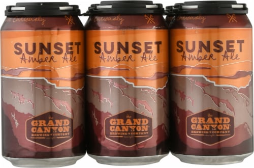 Grand Canyon Brewing Co. Sunset Amber Ale Beer Perspective: front