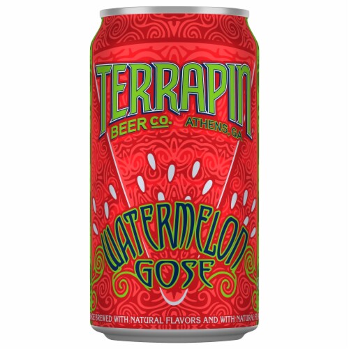Terrapin Beer Co. Watermelon Gose Malt Beverage Perspective: front