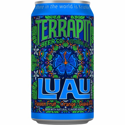Terrapin Beer Co. Luau Passionfruit Orange Guava IPA Perspective: front