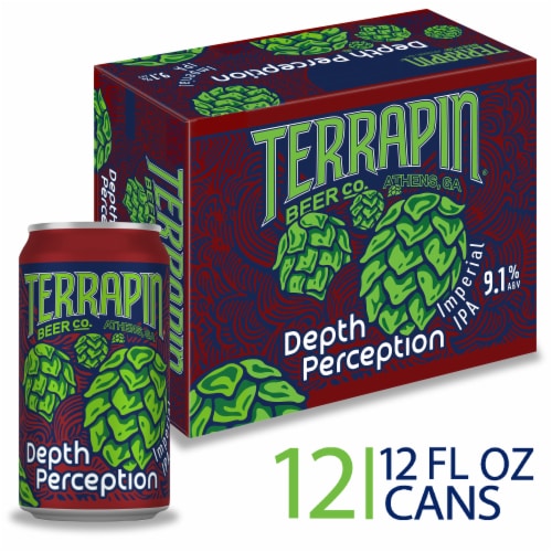Terrapin Beer Co. Imperial IPA Depth Perception Beer Perspective: front