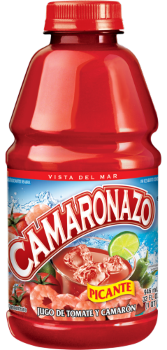 Camaronazo® Picante Tomato & Shrimp Juice Cocktail Perspective: front