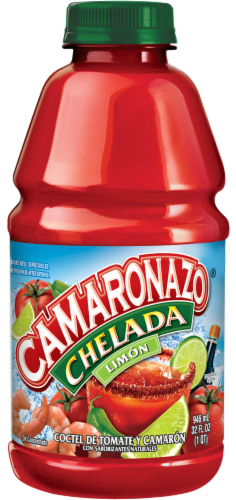 Camaronazo® Chelada Lime Tomato & Shrimp Juice Cocktail Perspective: front