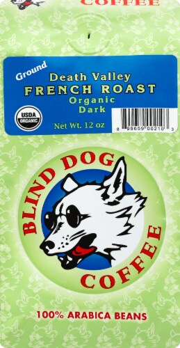 Blind Dog Death Valley Dark Roast Ground Coffee Perspective: front
