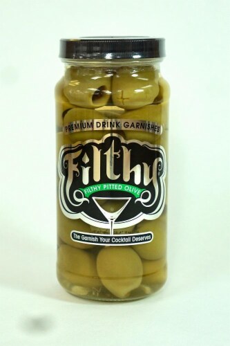 Filthy Pitted Olives Perspective: front