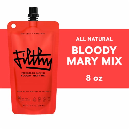 Filthy® Bloody Mary Mix Pouch Perspective: front