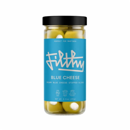 Filthy Blue Cheese Olives Perspective: front