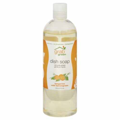 Grab Green Tangerine With Lemongrass Dish Soap Perspective: front
