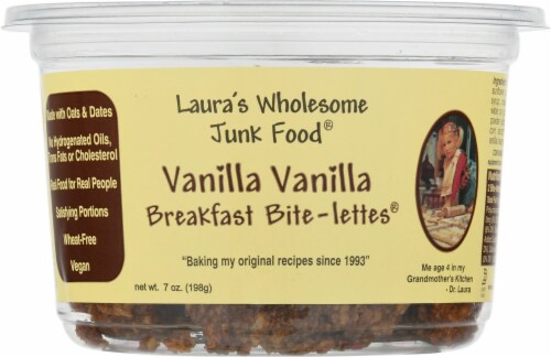Laura's Wholesome Junk Food® Vanilla Vanilla Breakfast Bite-lettes® Perspective: front