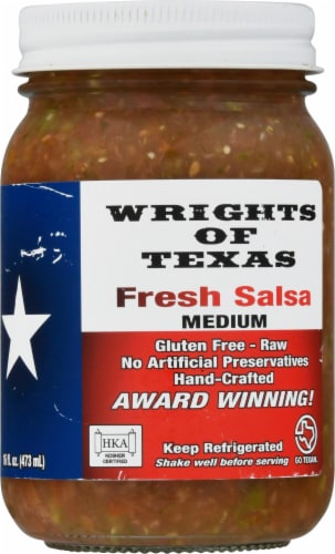 Wrights of Texas Fresh Medium Salsa Perspective: front